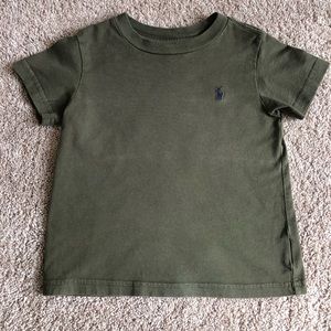 Ralph Lauren army green tshirt 2t